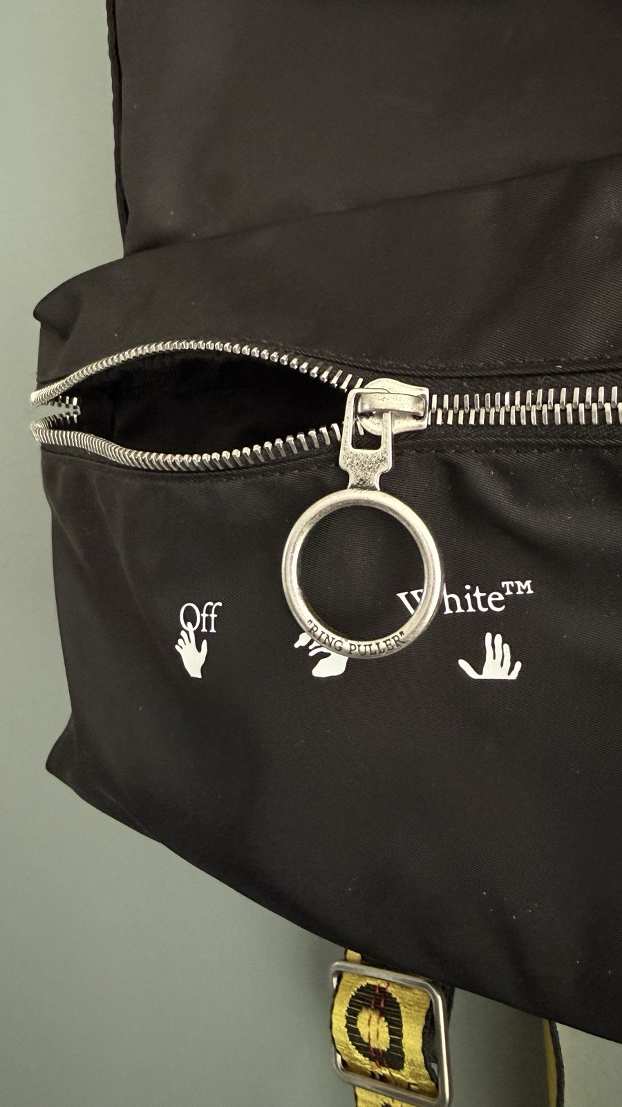 NWT OFF WHITE Mini Nylon Utility Backpack Street ZipTie Industrial Virgil Abloh