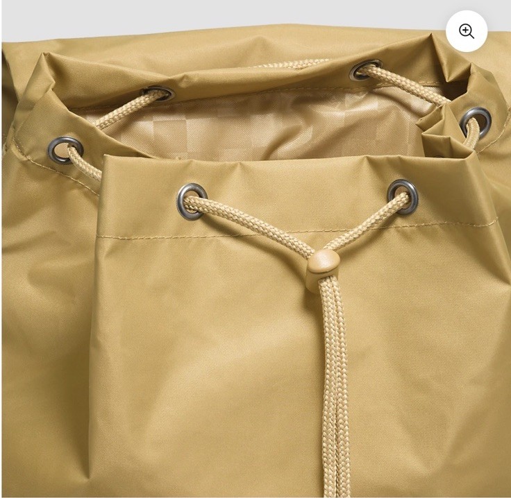 NWT Vans Field Trippin Rucksack Backpack $65 OS Antelope Tan drawstring flap