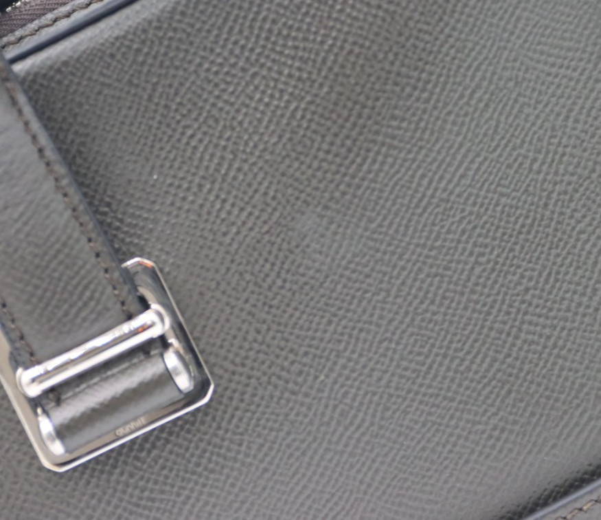 Dunhill Cadogan Single-Gusset Leather Document Case – Dark Olive Grey