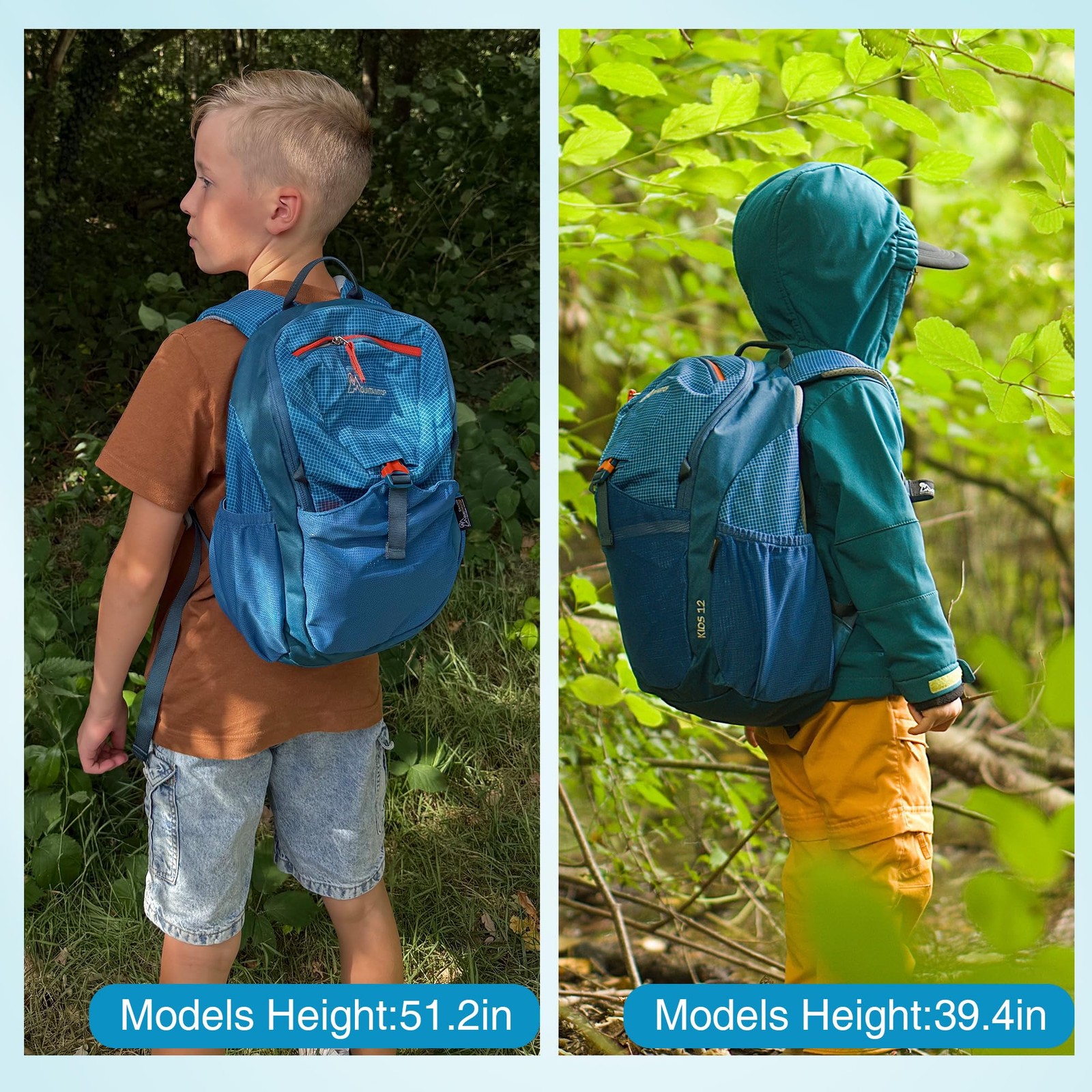 12L Kids Toddler Hiking Backpack Kindergarten Preschool Daypack Boys Girls