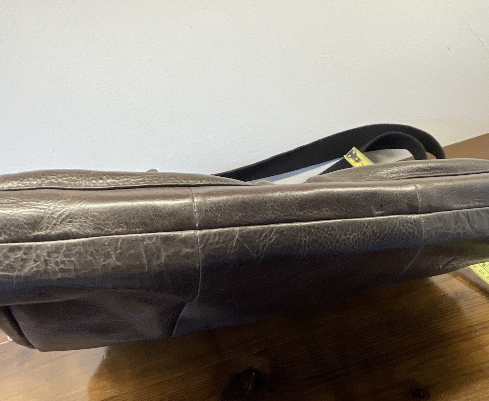 Fossil Buckner Brown Leather Messenger Bag Laptop Briefcase 16” Crossbody Unused