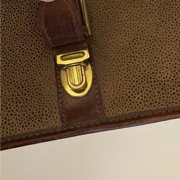 Jack George’s || Pebbled Briefcase Laptop Bag Leather Brown Tan