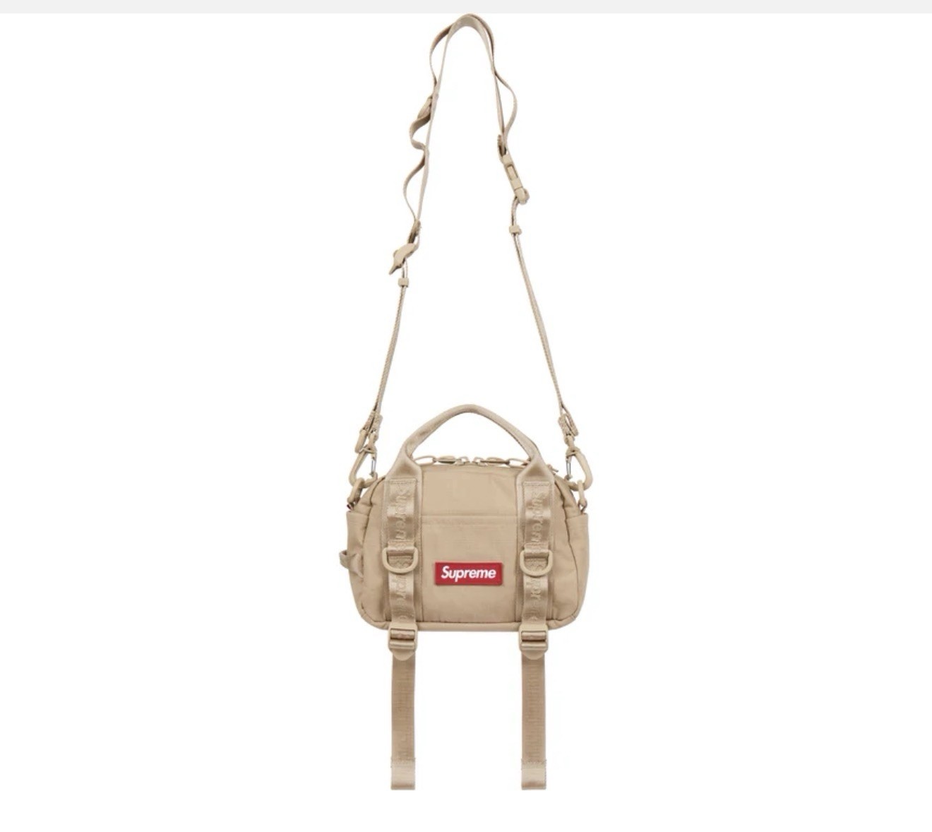 ✅In Hand Supreme SS26 Mini Duffle Bag Tan New US Ship