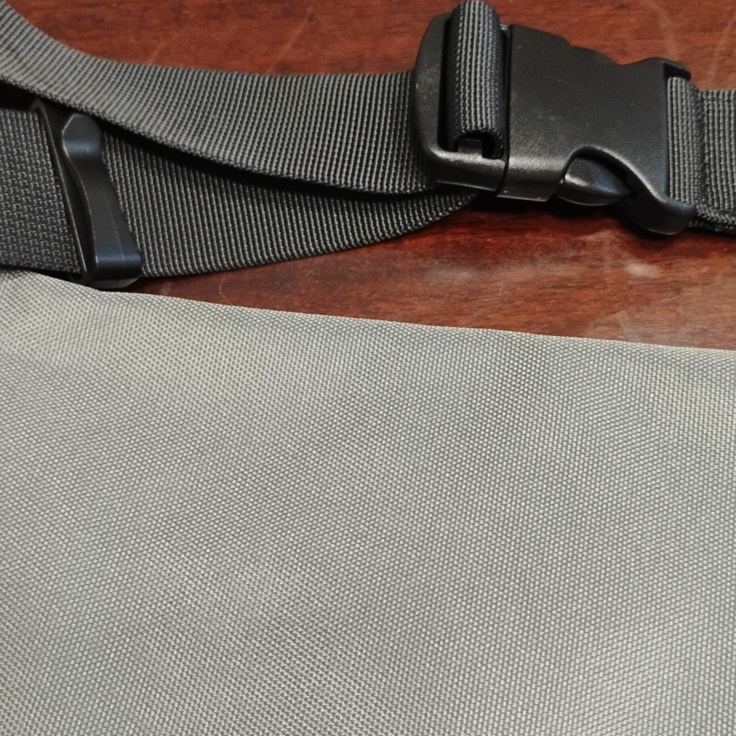 Gray & Black Unisex Belt Bag Fanny Pack, Adjustable Strap, Zip, Pockets