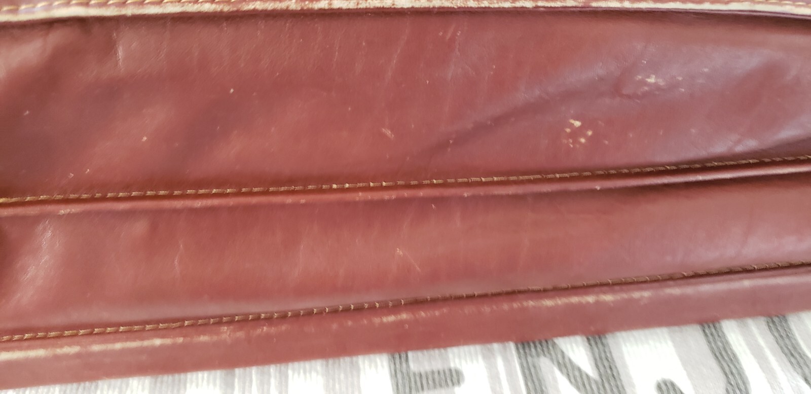 VINTAGE 1990s GENUINE REAL BROWN LEATHER DESA PROFESSIONAL BUSINESS BRIEFCASE