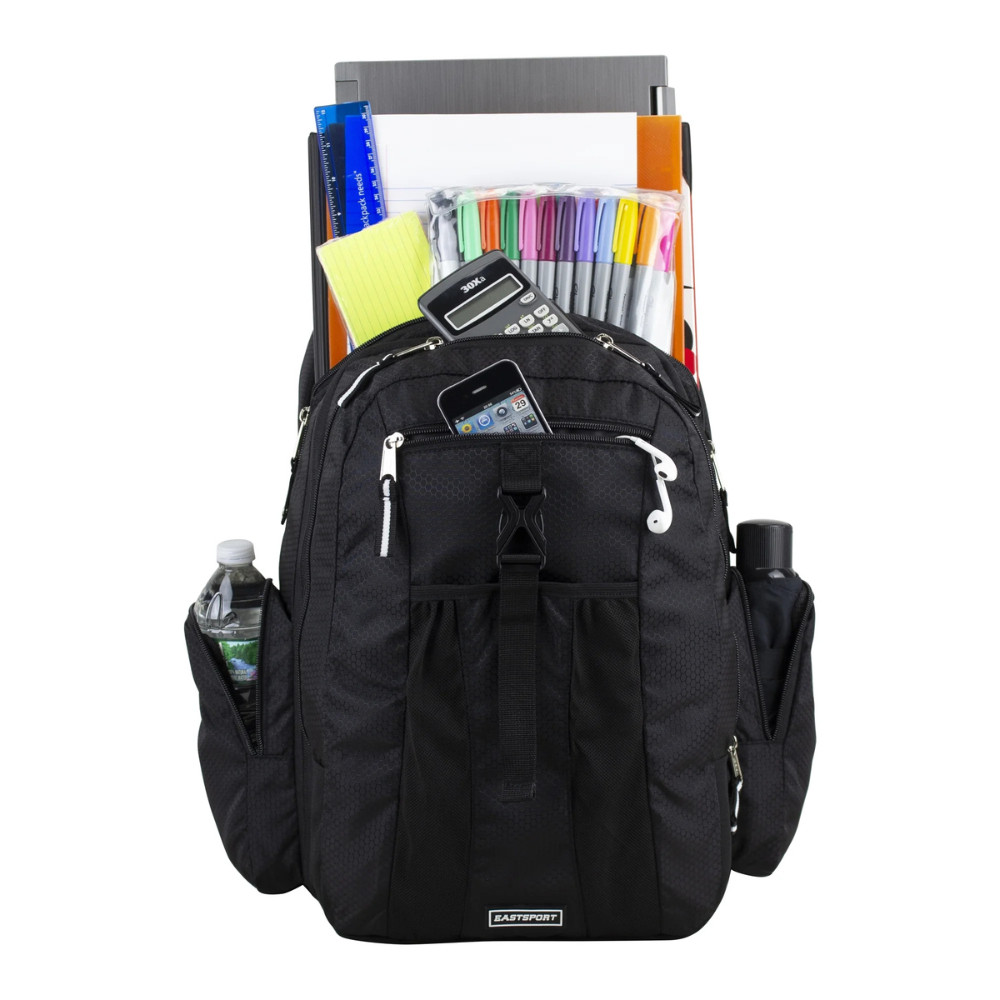 Eastsport Unisex 19″ Expandable Backpack, Padded Laptop Sleeve, Recycled Fabric