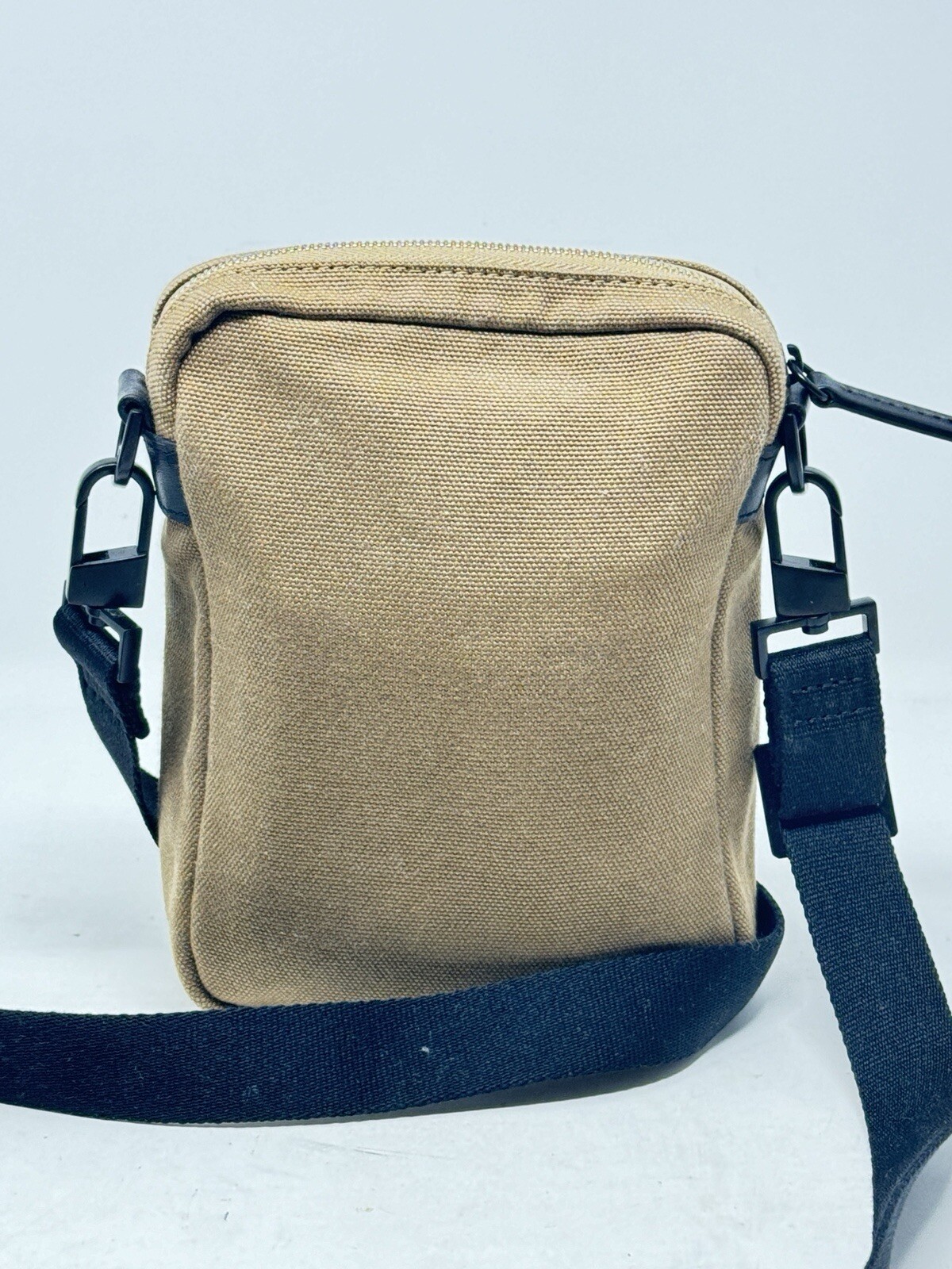 WANT Les Essentiels Men’s Crossbody Camera Bag Phone Holder Zipper Top Canvas