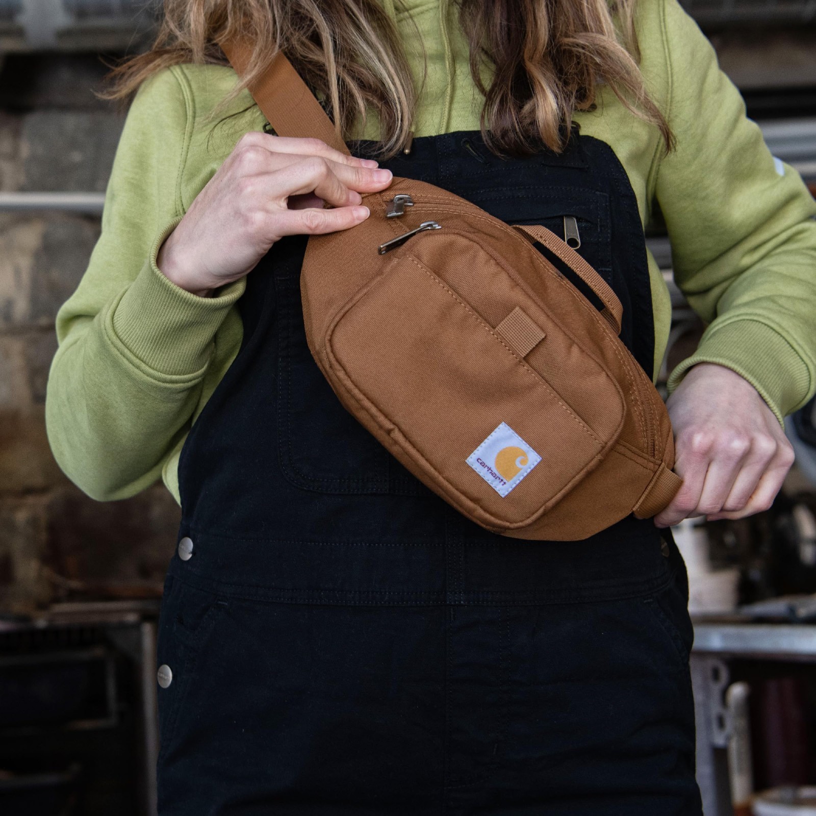 Durable Adjustable Sling Bag – 600-Denier Water Resistant Hip Pack for Travel