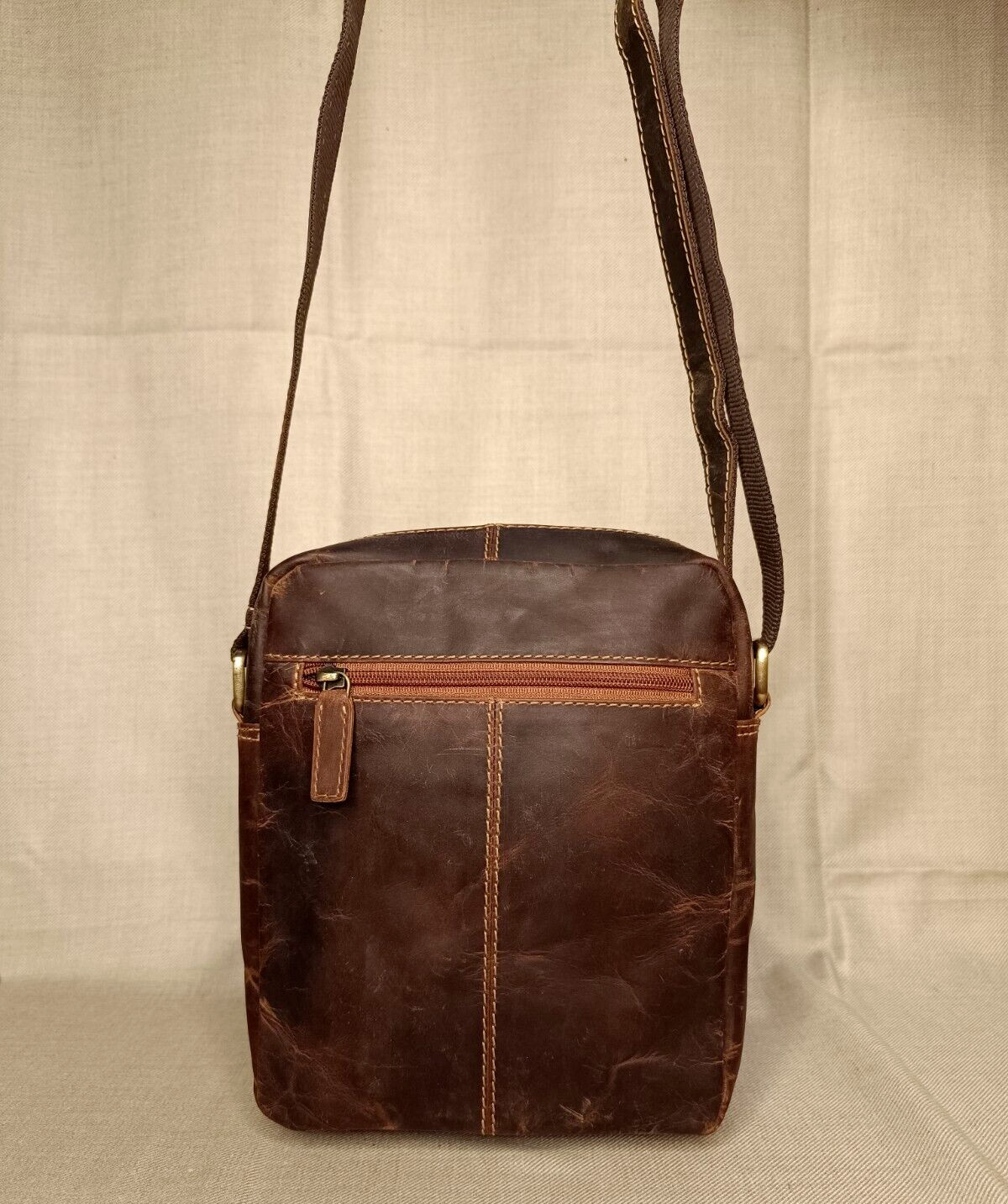 9 In Crossbody Sling Bag Buffalo Leather Purse Satchel Handbag Messenger Bags