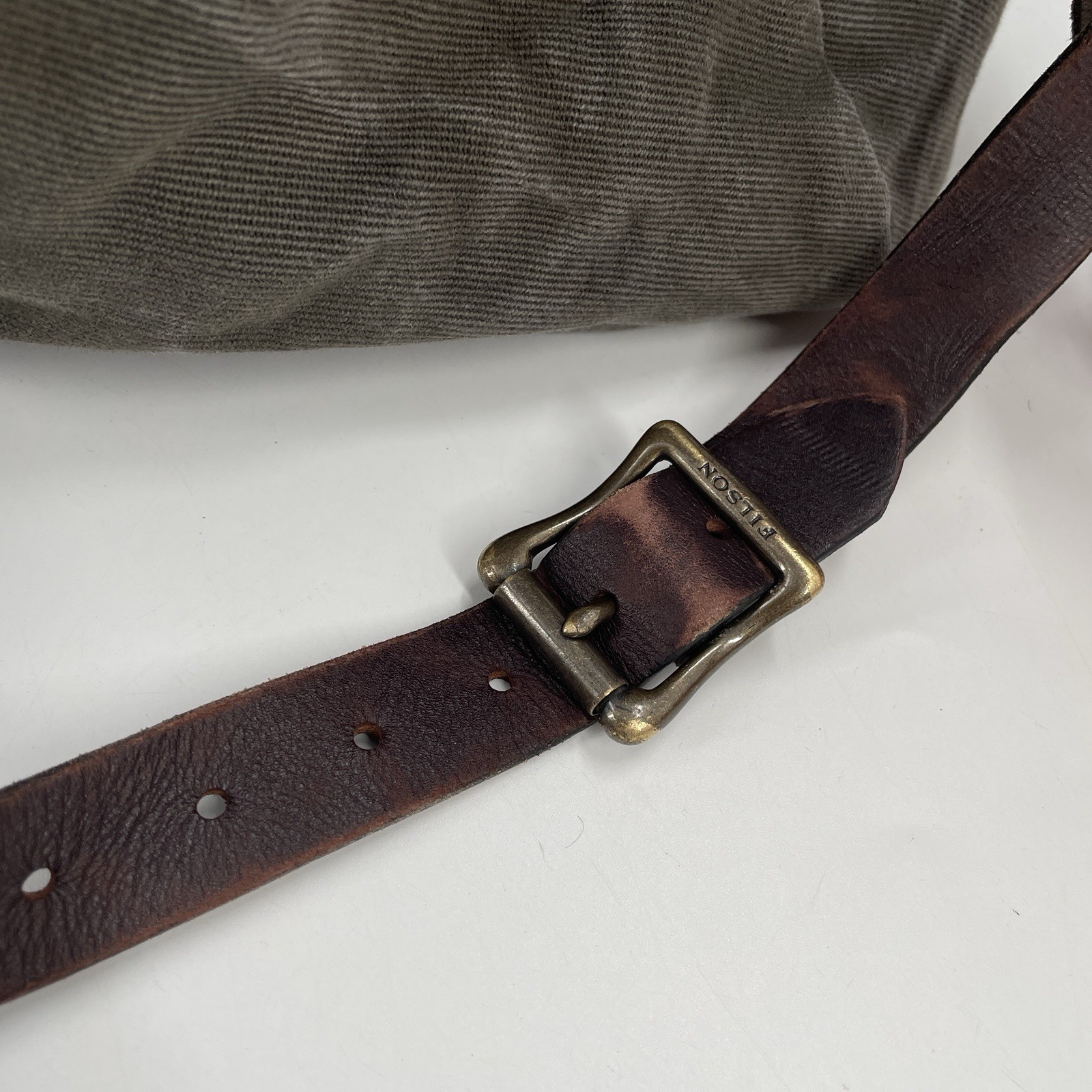Filson Rugged Twill Duffle Bag in Otter Green – Old Size 25” – Bridle Leather