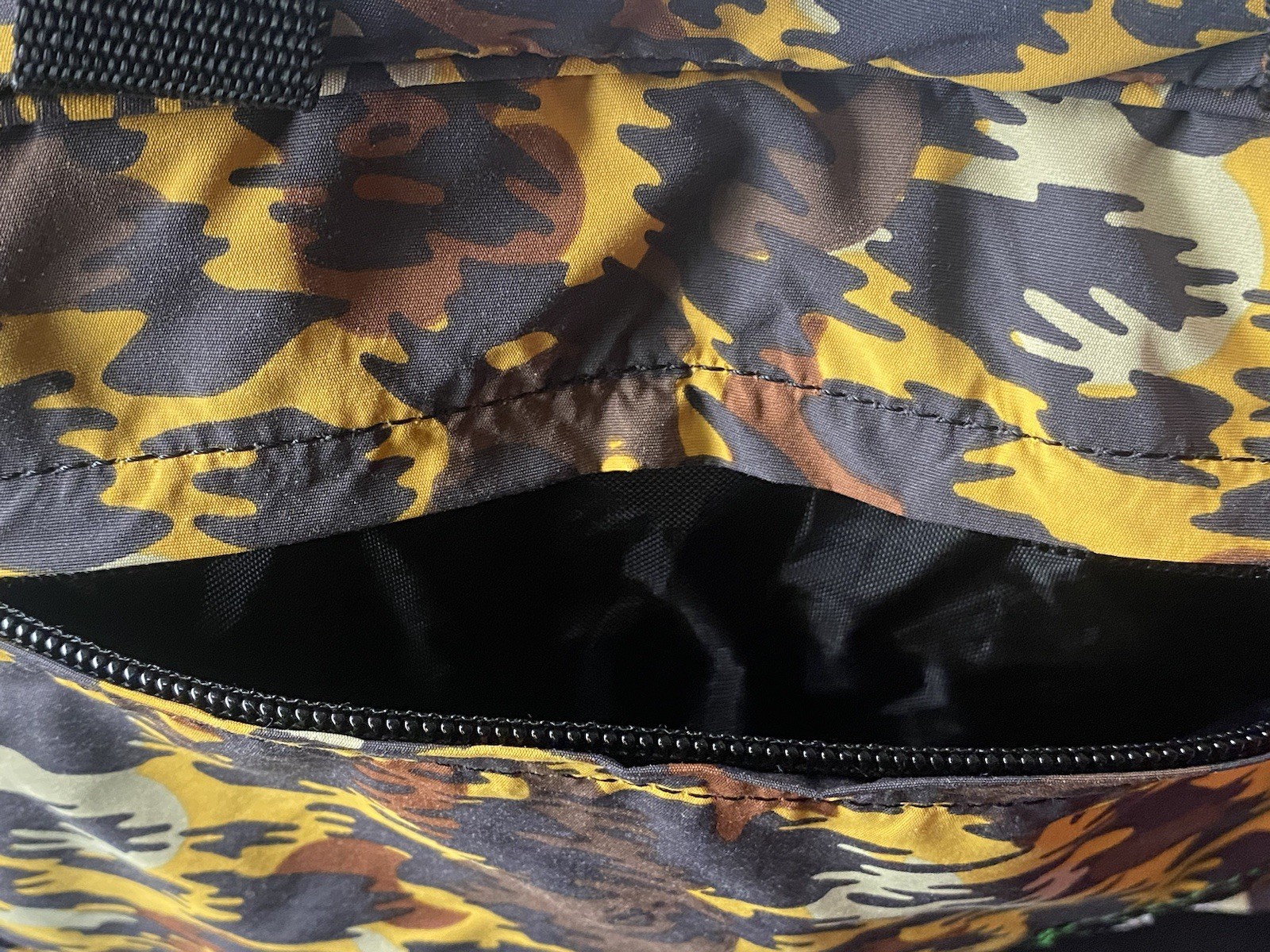 A Bathing Ape (Bape) Orange Animal Print Toiletries Bag 100% Authentic Rare