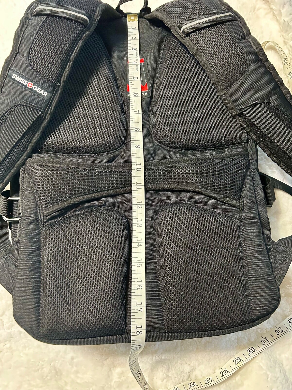 Swiss Gear Airflow ScanSmart Backpack Black Travel Laptop Bag EUC