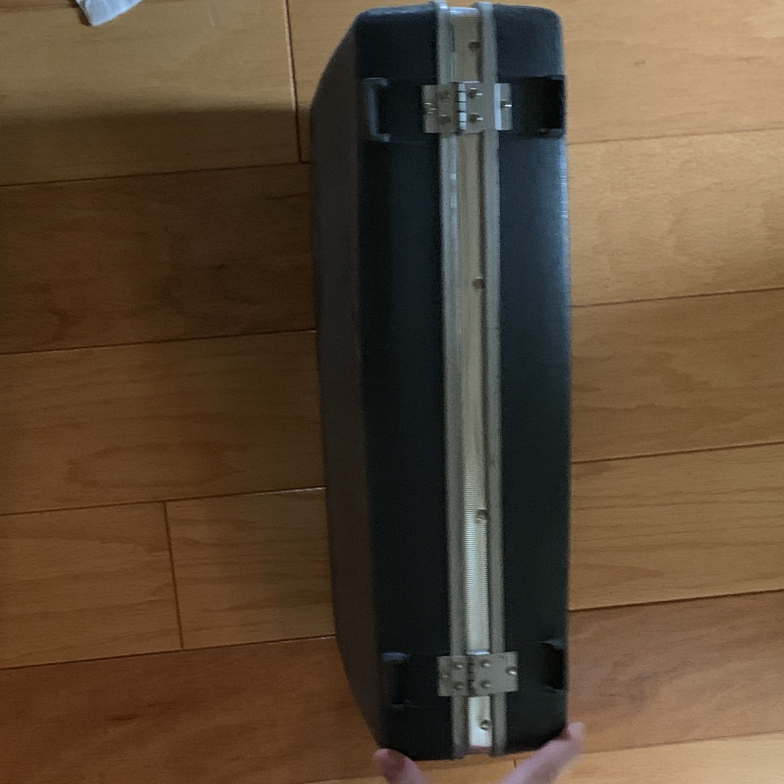 Samsonite Gray Hard-Sided Briefcase Push Lock Classic Business Top Handle