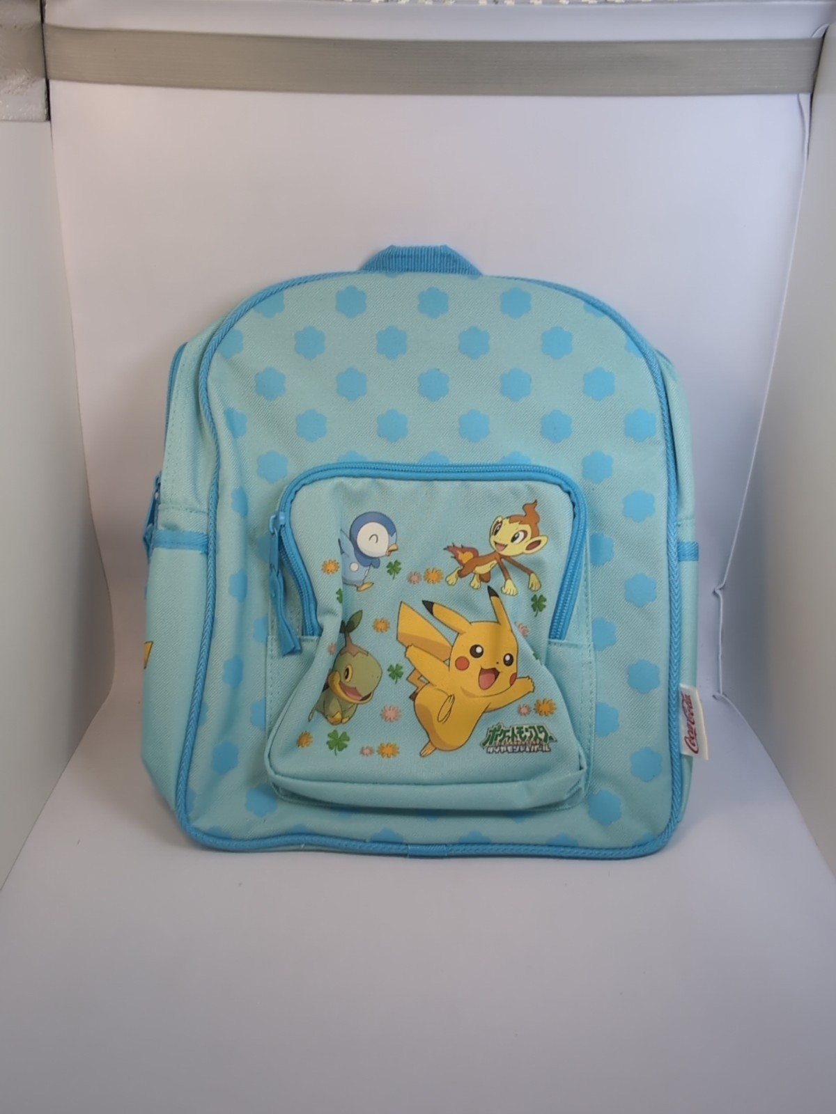 Pokemon Diamond and Pearl Backpack Bag Blue Nintendo X Cocacola Pikachu Pip