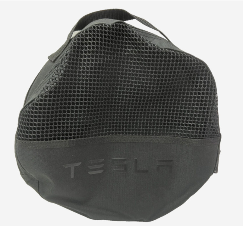 New OEM TESLA Gen 1 Utility Charger Cable Zippered Bag – 13″x11″, Black Canvas