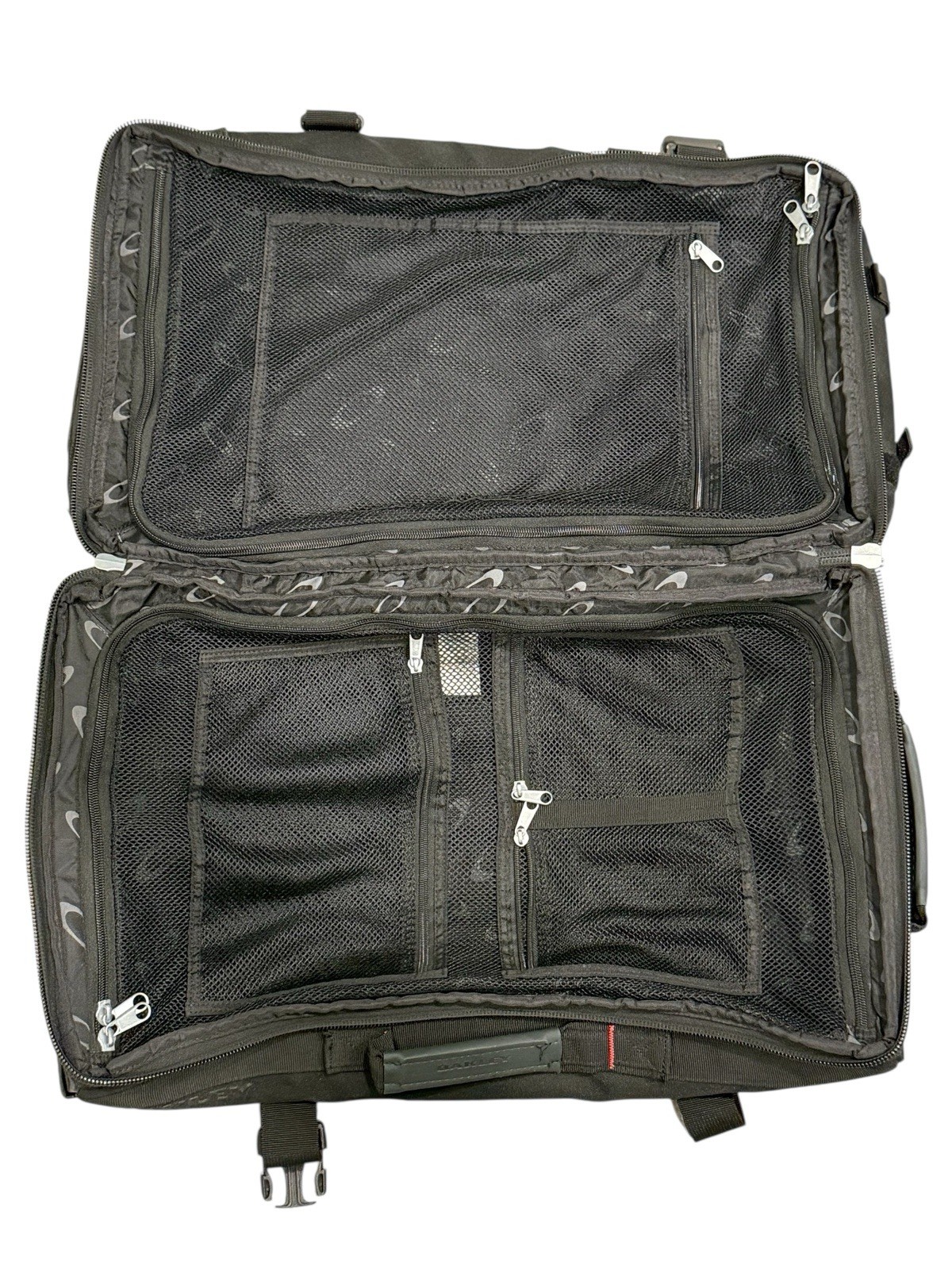 Oakley AP Tactical Field Gear Roller Carry On Black Zipper Rolling Luggage READ