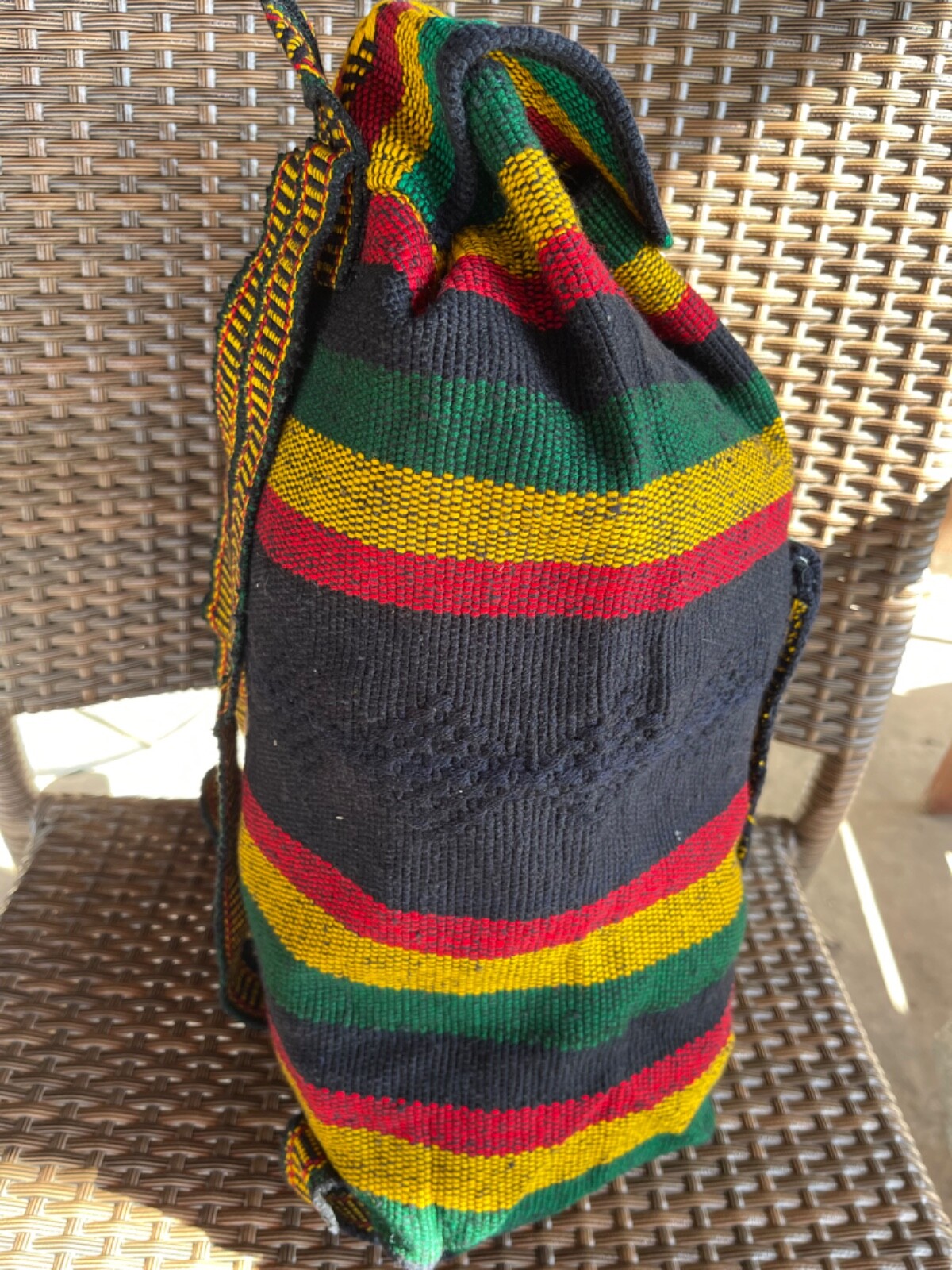 Rasta Tribal Woven New Backpack Sling Travel Bag Mexico Beach Festivals