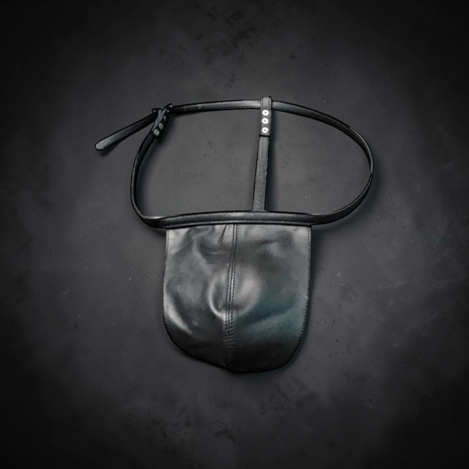 Real Leather Jockstrap: Detachable Pouch, Custom Fit Made to Order