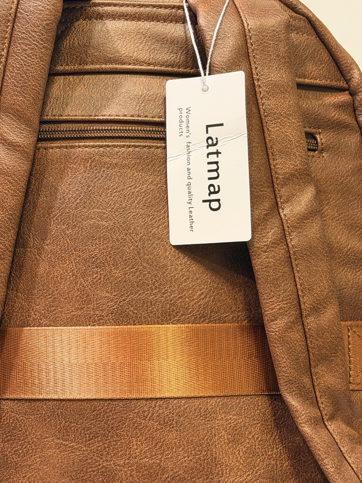 NWT Latmap Vegan Leather Casual Laptop Backpack – Brown