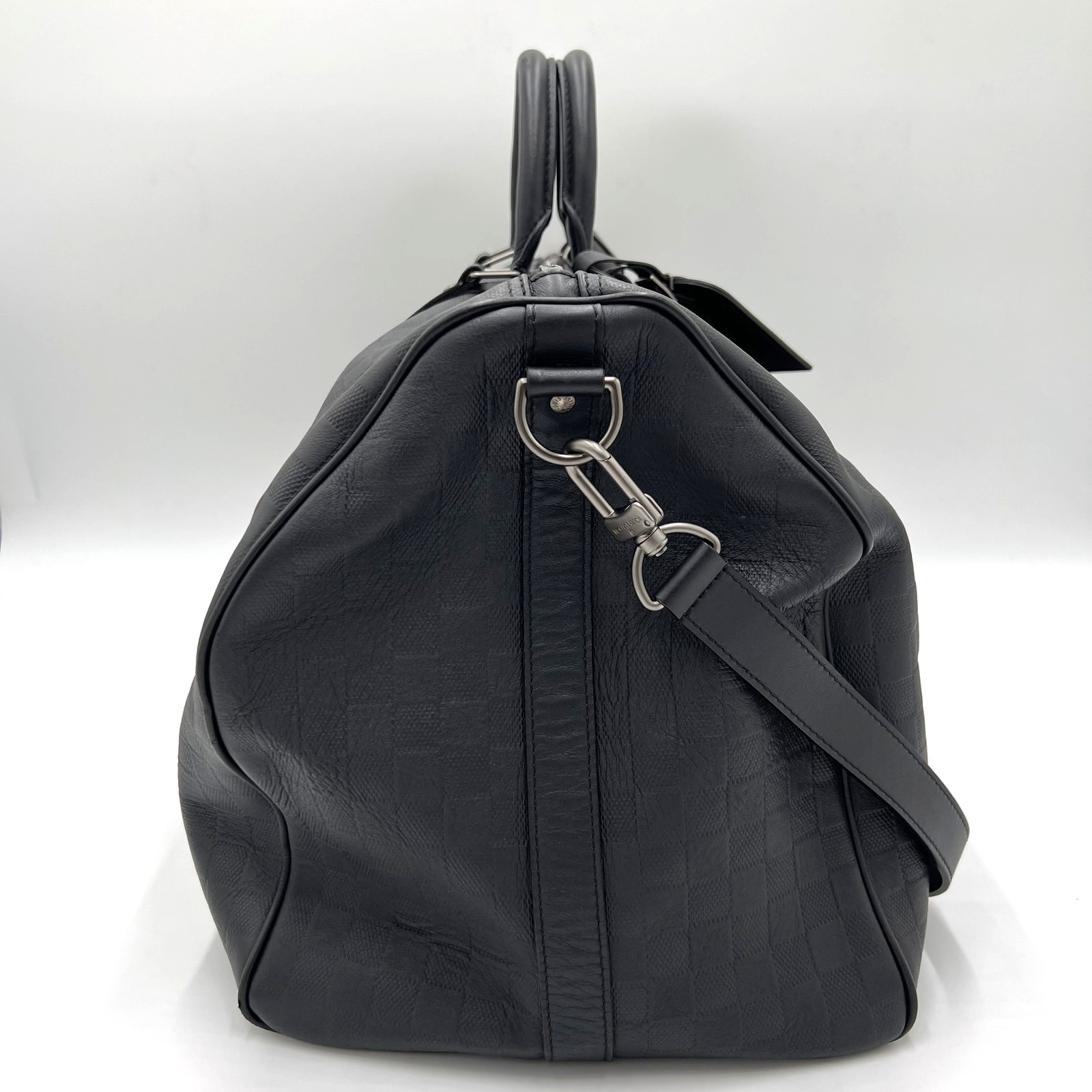 Louis Vuitton Damier Infini Keepall Bandouliere 55 Travel Bag 2way N41144 Auth