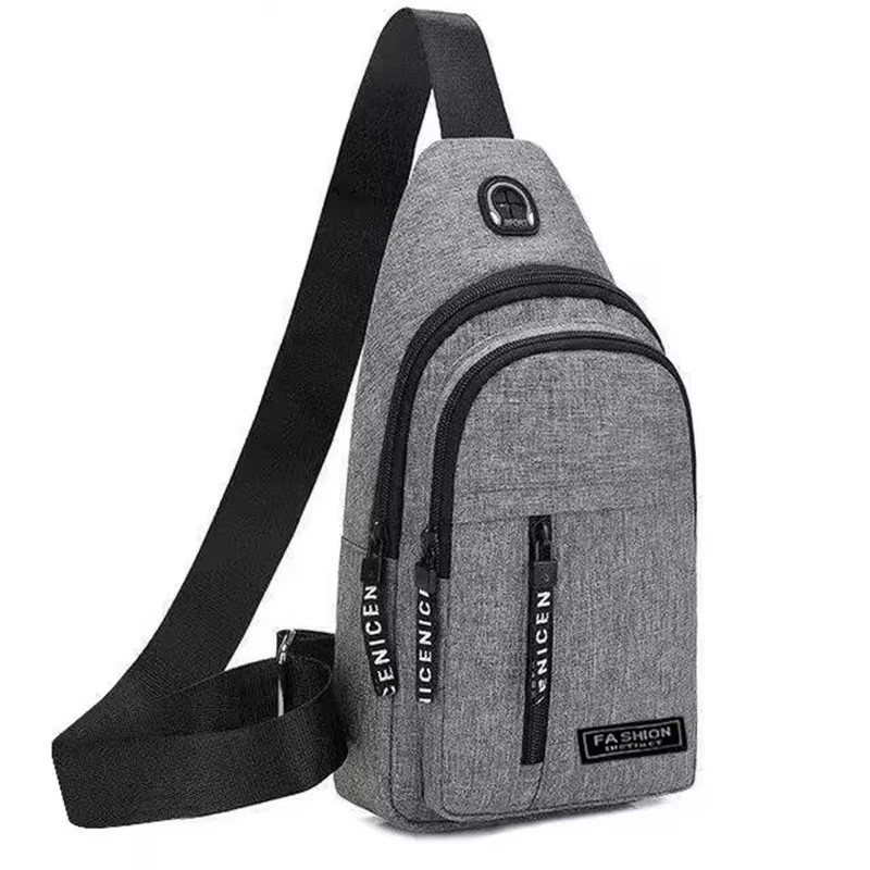 New Multifunctional Chest Bag Men’s Fashion Trend Oxford Cloth Shoulder Bag