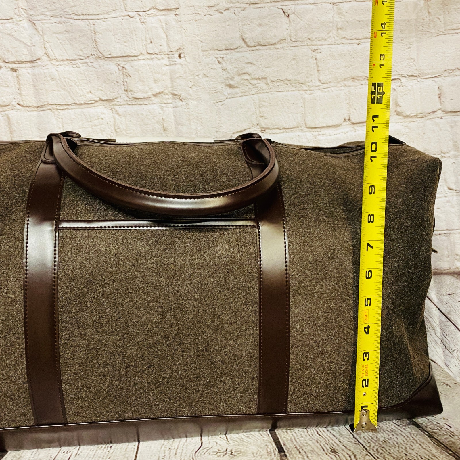 ARAMIS MEN SUEDE DUFFLE BAG BROWN – NEW