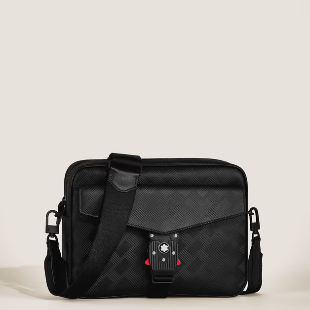Mont Blanc Extreme 3.0 Messenger M Lock 4810 Black Brand New $1,590 Retail