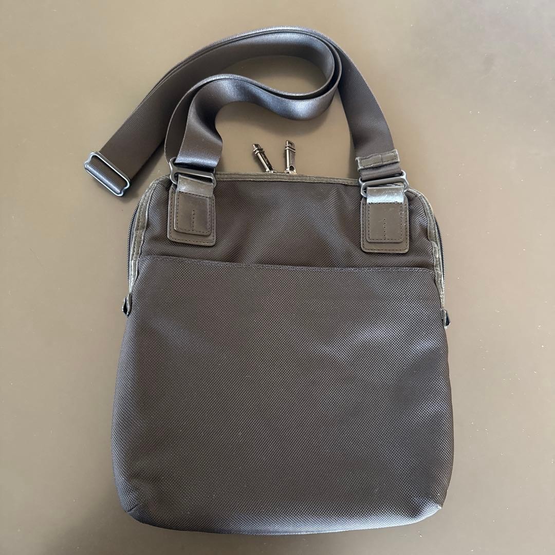 Tumi Alpha Bravo Crossbody Bag Black with Charm, 3 Inner & 4 Outer Pockets