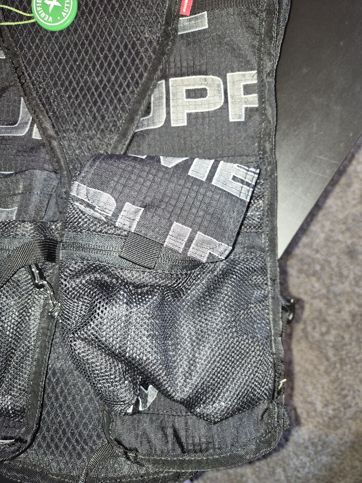 Supreme Mesh Utility Pack Vest / Convertible Backpack – Black All-Over Print