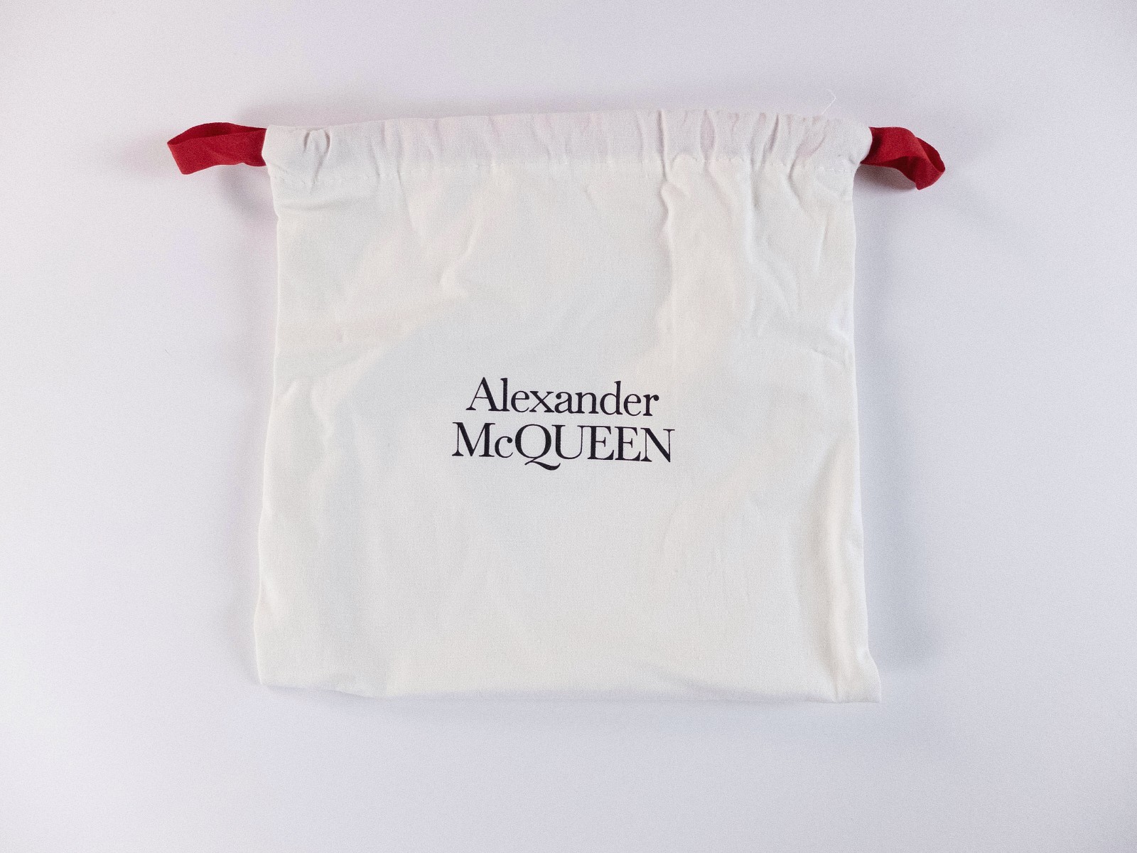 (NO CUSTOMS TAX) ALEXANDER MCQUEEN Harness black canvas & leather clutch bag