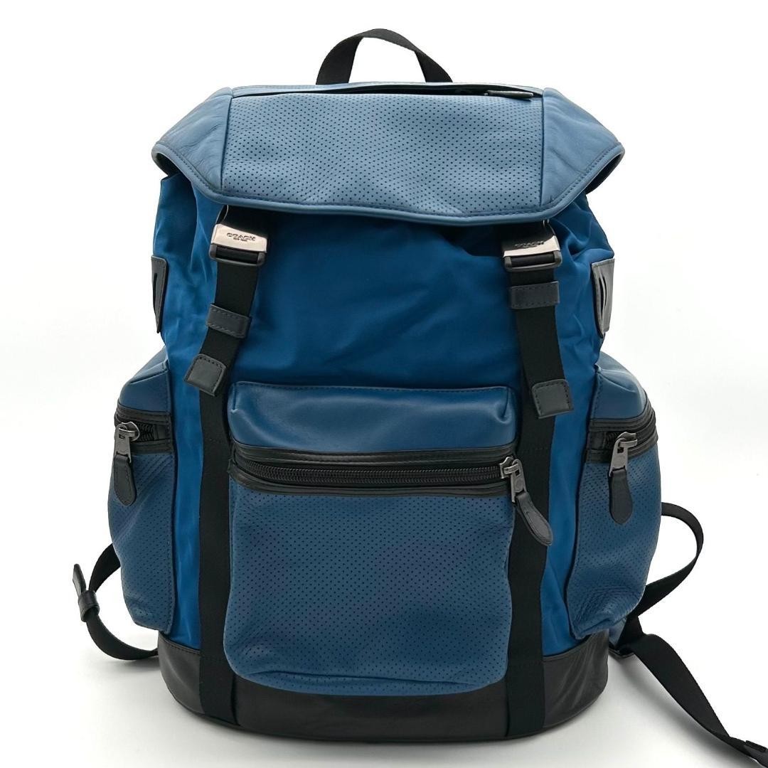 Coach Terrain Trek Nylon Leather Backpack 16cm depth Used