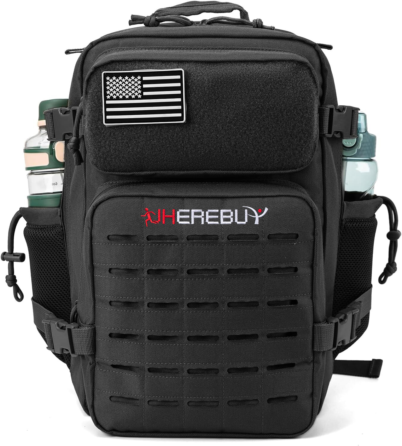 45L Military Tactical Backpacks With Bottle Holder Molle Bag 3 Day Assault Pack
