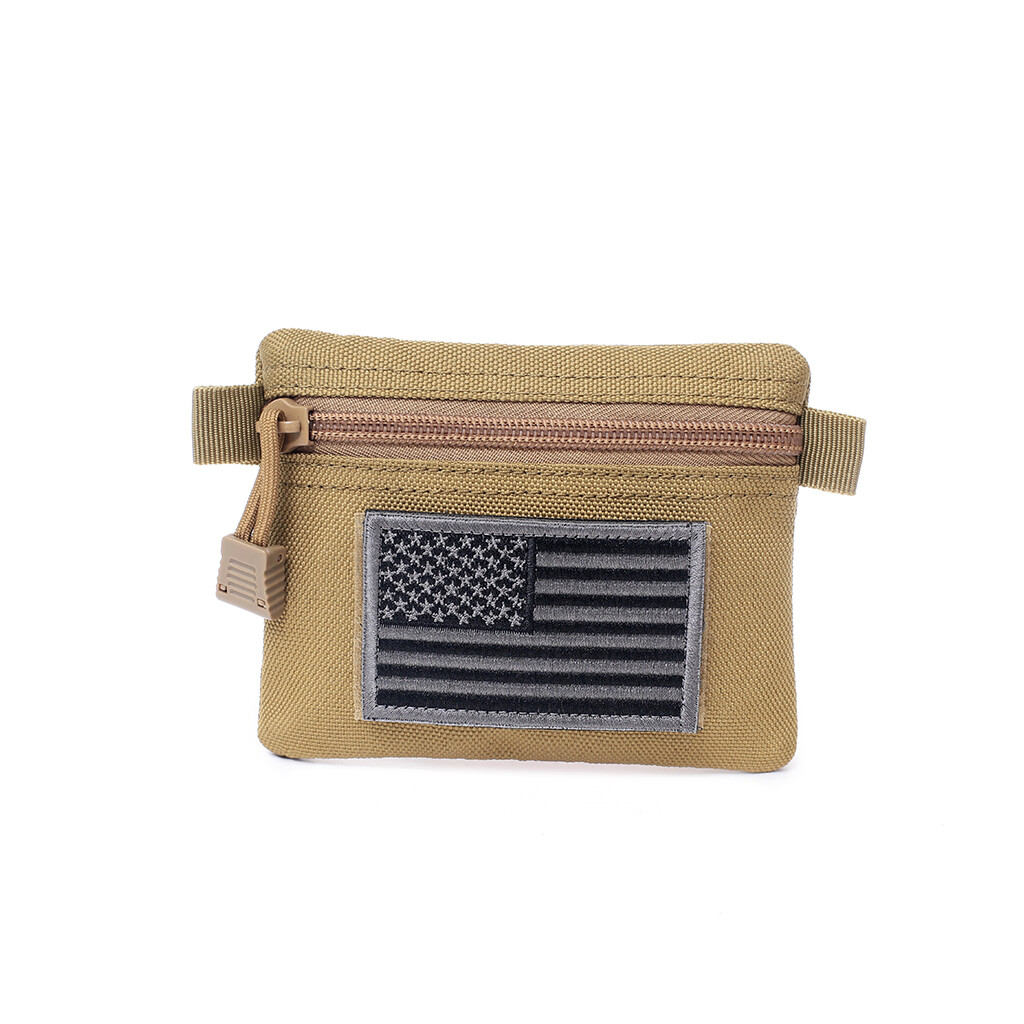 Mens Outdoor EDC Molle Pouch Card Pack Wallet Portable Camping Hiking Waist Bag