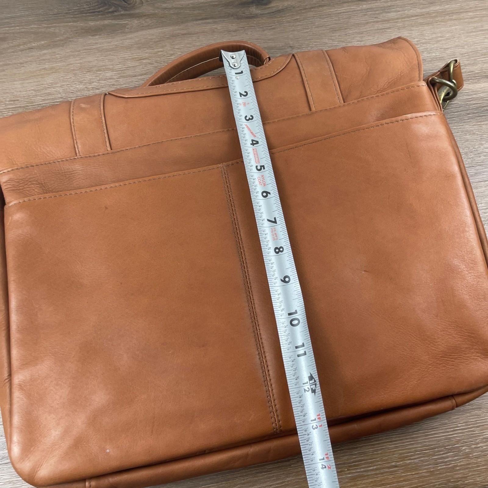 Vintage Leather Messenger Bag NCAA Final Four Houston 2011 A Nool Personalized