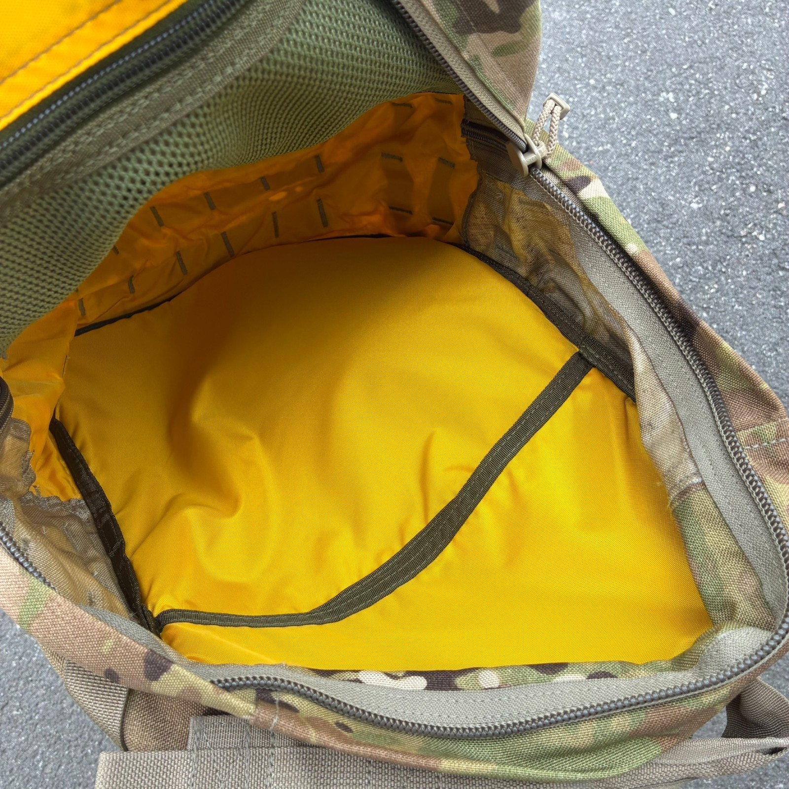 Spec-Ops Brand T.H.E. Pack Tactical Backpack Multicam OCP Yellow Lining USA