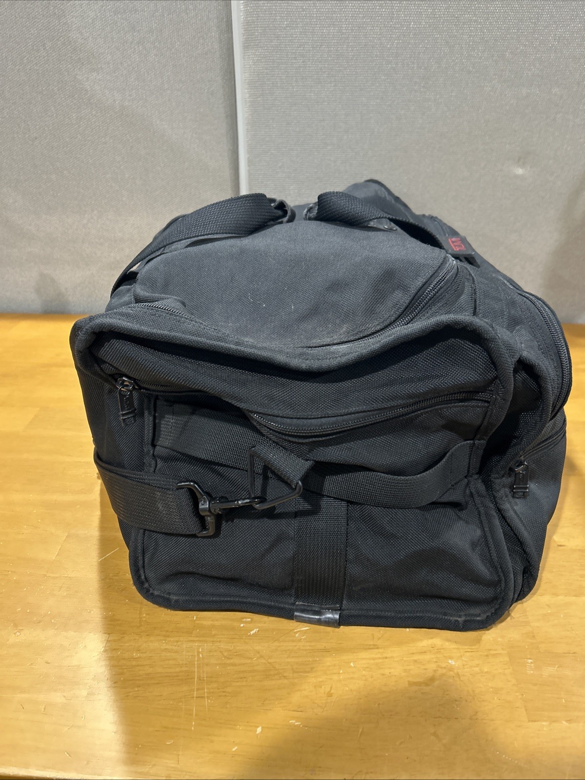 Tumi Alpha Black Ballistic Nylon Overnight Duffle Weekender Bag Made in USA Used