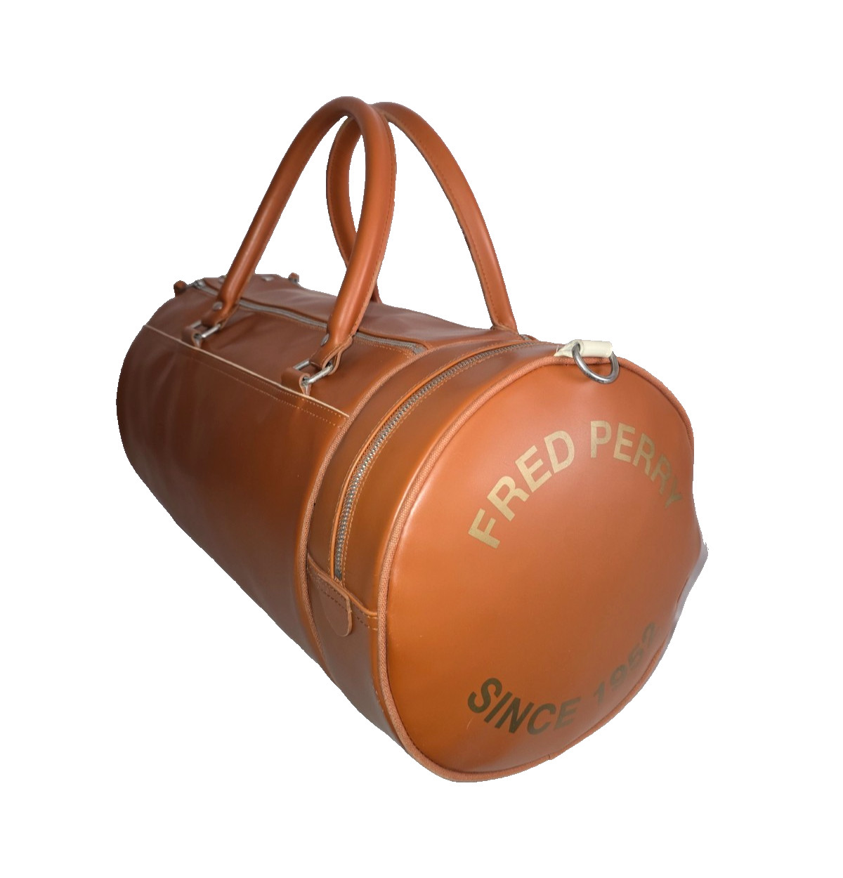 Fred Perry Large Amber Barrel Bag Duffle Gym Travel Bag With Strap