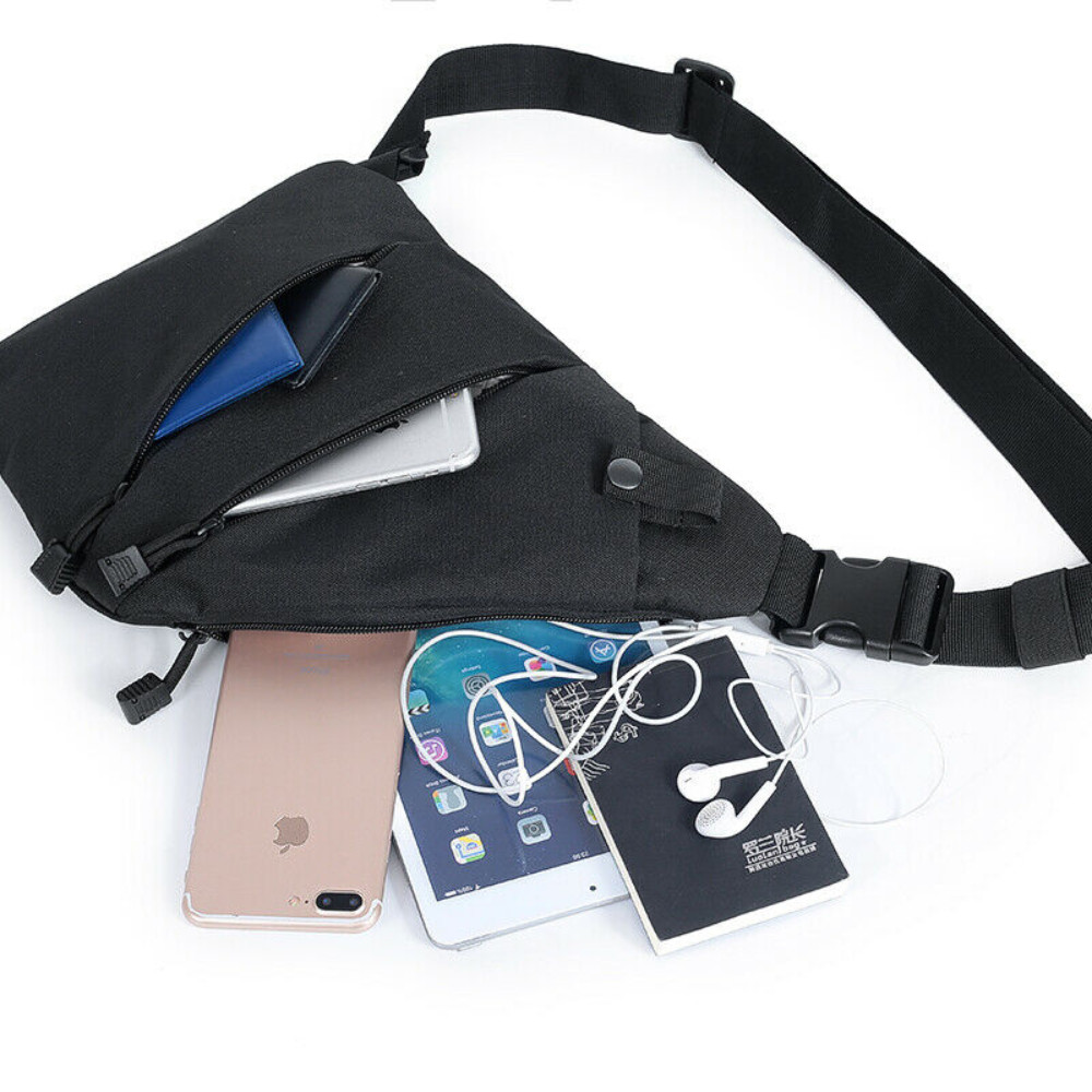 Left Right Shoulder Chest Bag Concealed Carry Tactical Gun Storage Bag for Men