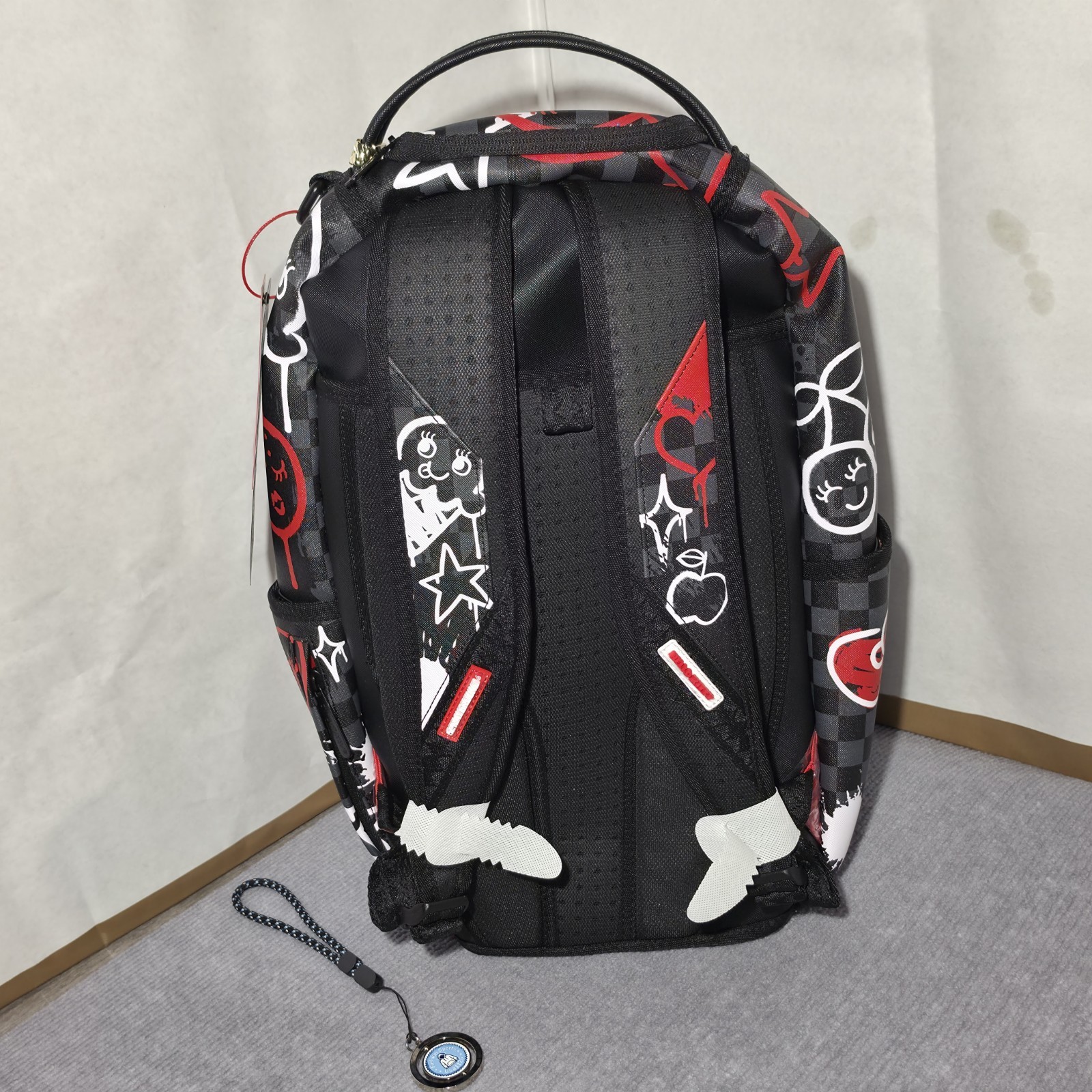 🔥 Sprayground Hello Kitty FRESH PAINT Backpack New Black Bookbag School Bag