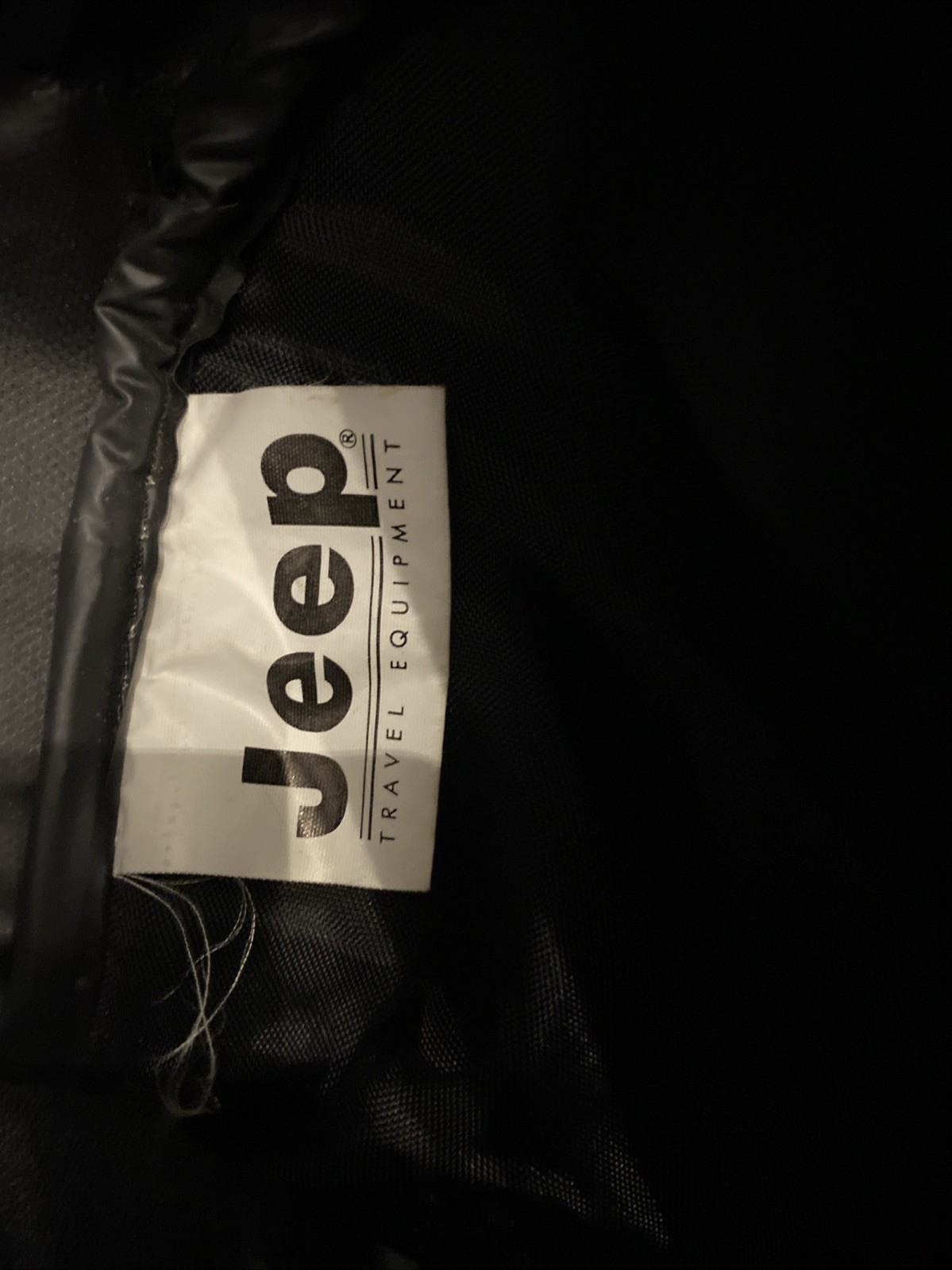 JEEP Authentic Sport Gear Duffel Bag Black Jeep Travel Gear Vintage Read