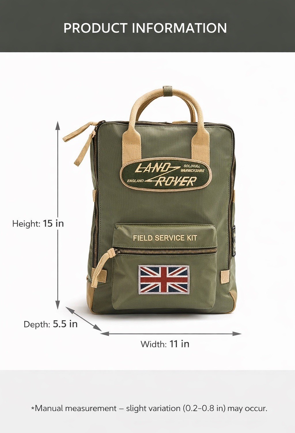 Genuine Land Rover RedCanoe Backpack LKLU087KHA. Fast shipping