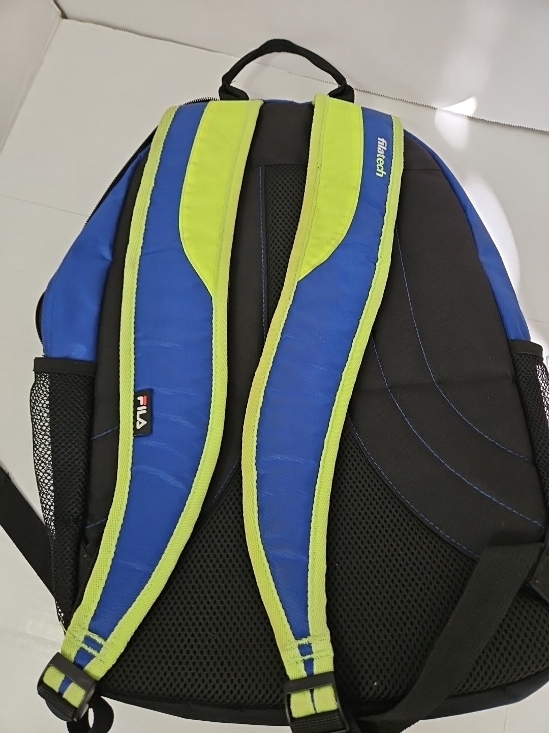 Fila black Blue Pre Owned Filatech Backpack Tons Of Space Used Back Pack
