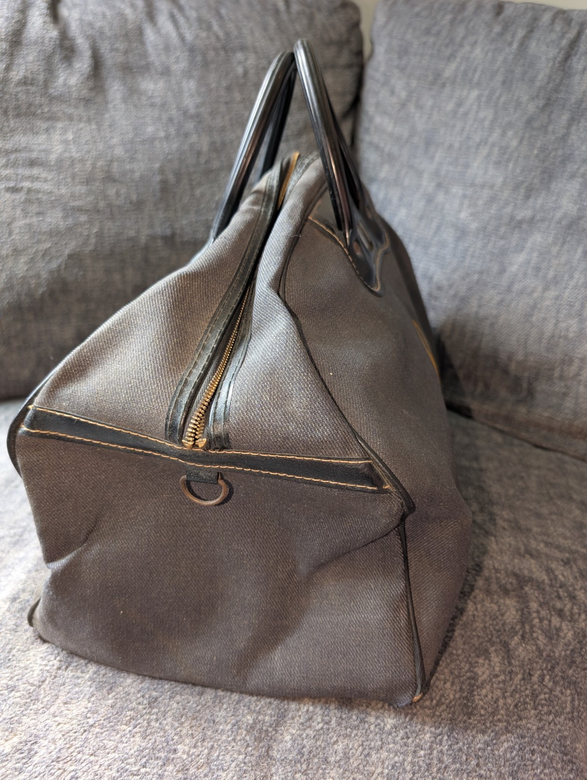 Vintage 1950s USAF Cold War Era Handled Carry On Duffle Bag! Free Shipping!
