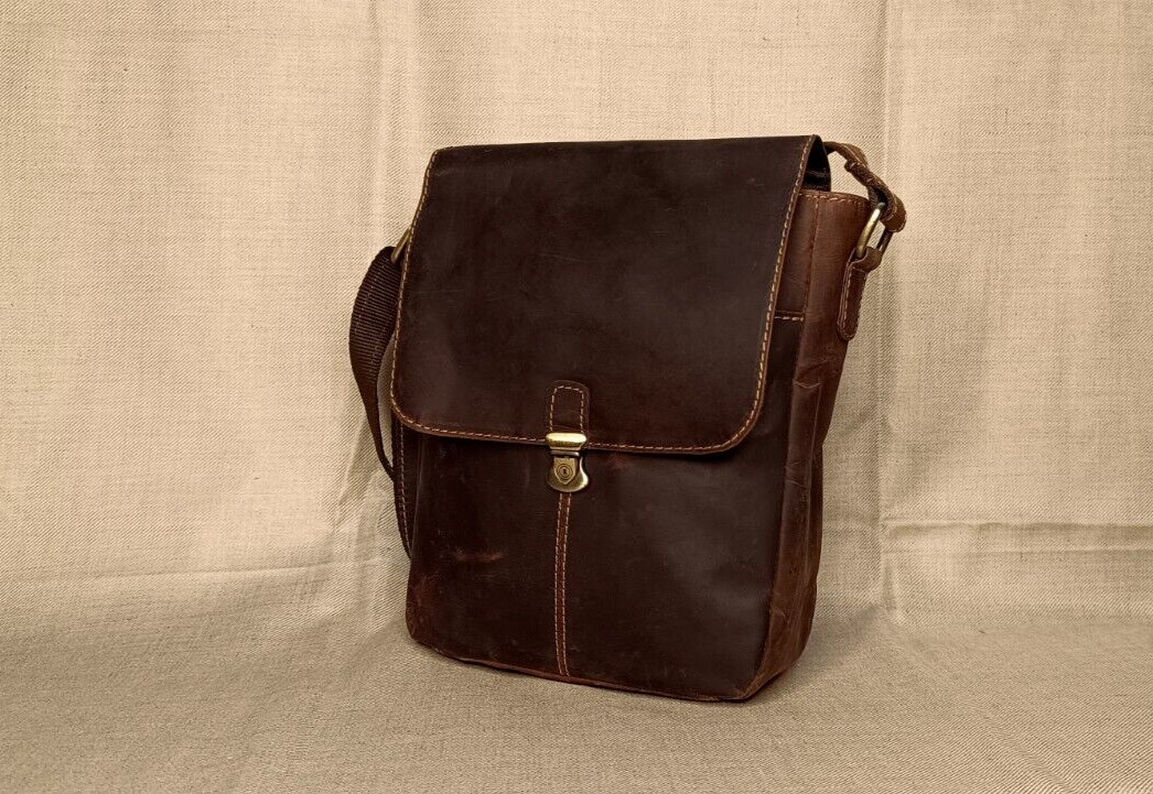 9 In Crossbody Messenger Bag Buffalo Leather Purse Satchel Handbag Sling Bags