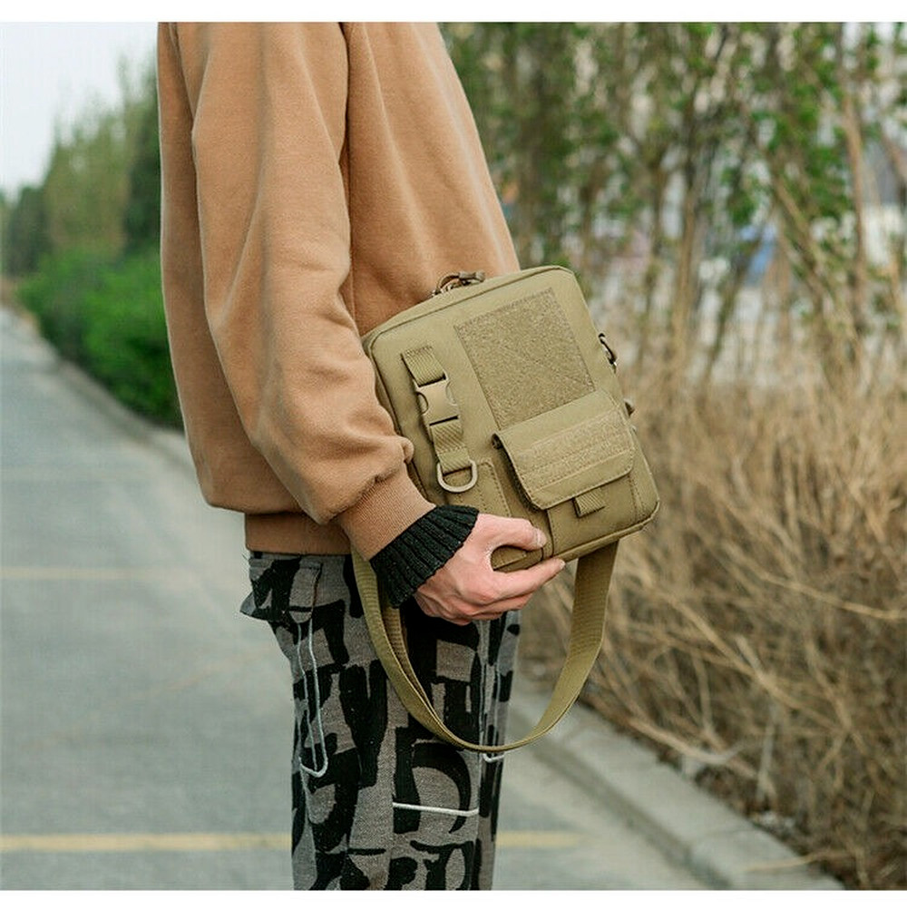 Men Tactical Military Sling Chest Bag Molle Backpack Crossbody Shoulder Pack Bag