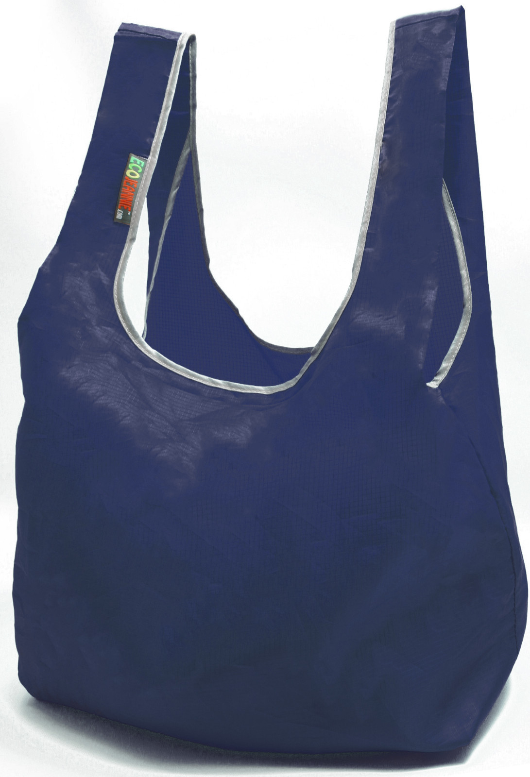 EcoJeannie 3 Pack Ripstop Nylon Foldable Super Strong Reusable Bag Grocery Tote