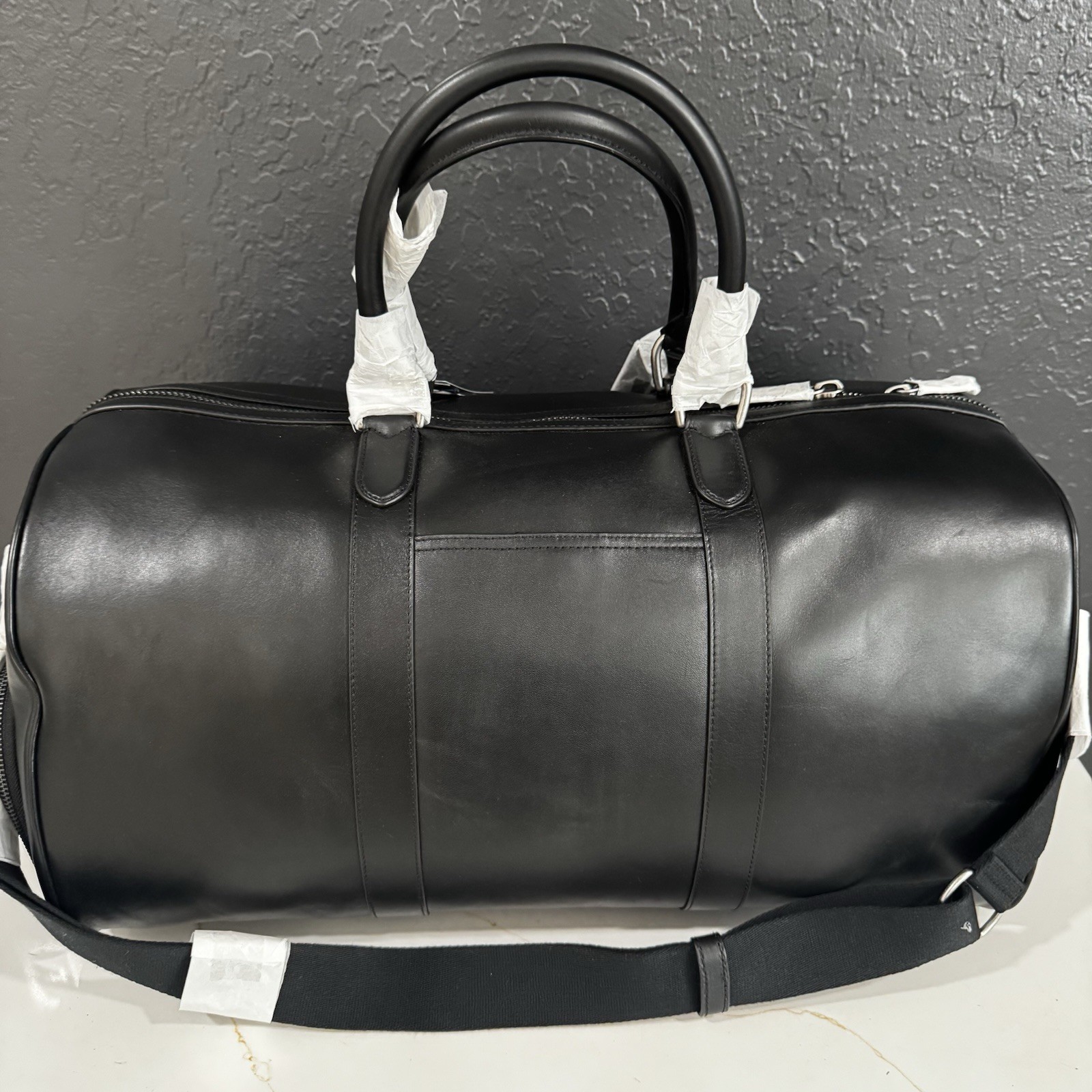 NEW Ralph Lauren Handsome Men’s Smooth Large Leather Polo Duffle Bag $498.00