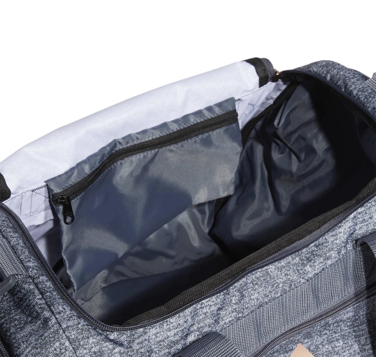 adidas Defender 4 Small Duffel Bag, Jersey Onix Grey/Rose Gold/Onix Grey