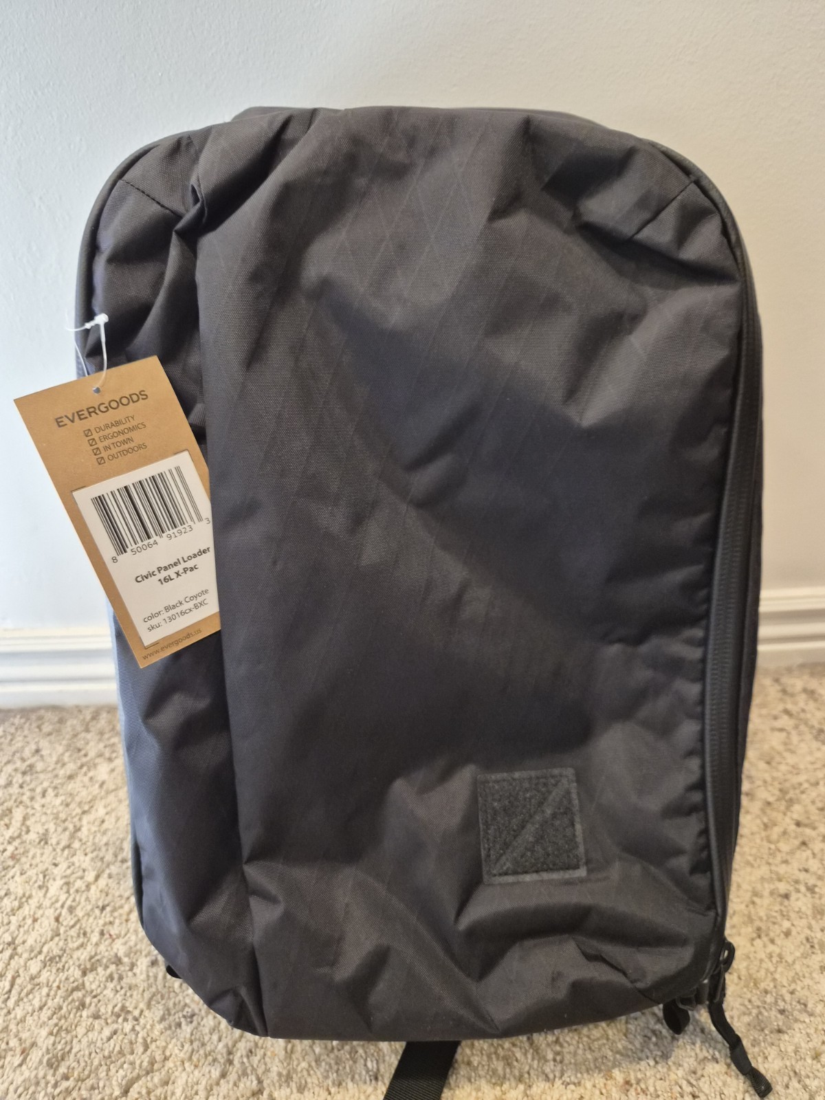 Evergoods CPL16 – Xpac Black. Waterproof, Perfect EDC/Office Backpack