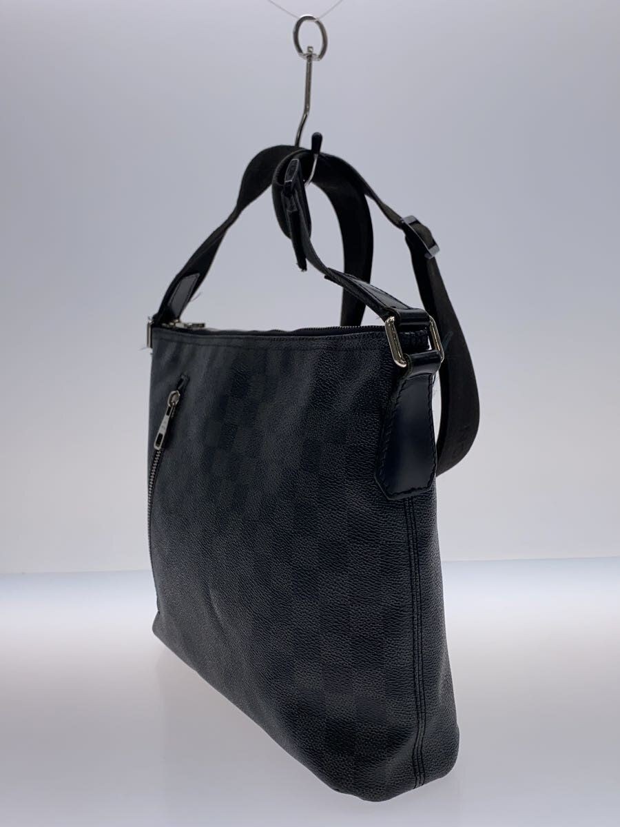 LOUIS VUITTON Shoulder Bag 1 Mixed MM Damier Graphite PVC BLK Used
